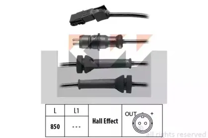 Датчик, частота вращения колеса KW купить