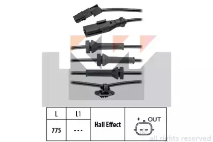 Датчик, частота вращения колеса KW купить