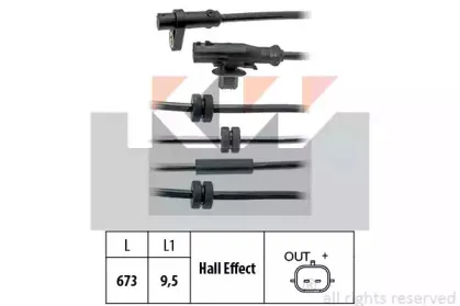 Датчик, частота вращения колеса KW купить