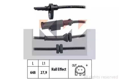 Датчик, частота вращения колеса KW купить