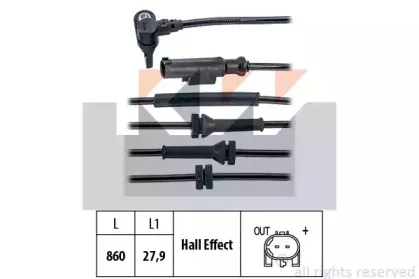 Датчик, частота вращения колеса KW купить