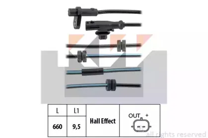 Датчик, частота вращения колеса KW купить