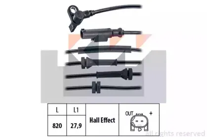 Датчик, частота вращения колеса KW купить