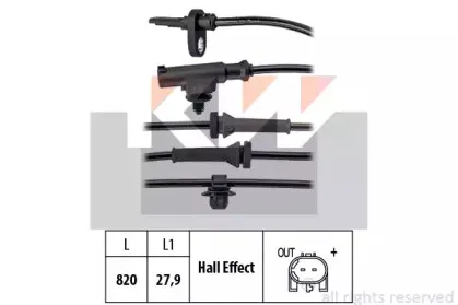 Датчик, частота вращения колеса KW купить