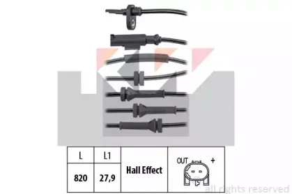 Датчик, частота вращения колеса KW купить