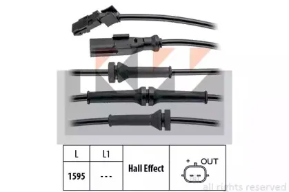 460 145 KW Датчик ABS (аналог EPS 1.960.145/Facet 21.0145 ) KW купить