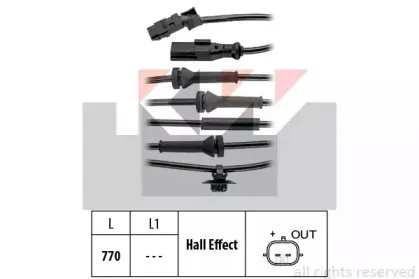 Датчик, частота вращения колеса KW купить