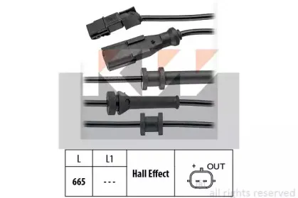 Датчик, частота вращения колеса KW купить