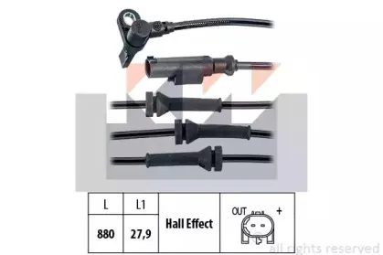 Датчик, частота вращения колеса KW купить