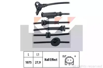 Датчик, частота вращения колеса KW купить