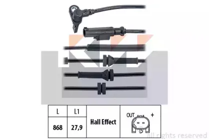 Датчик, частота вращения колеса KW купить