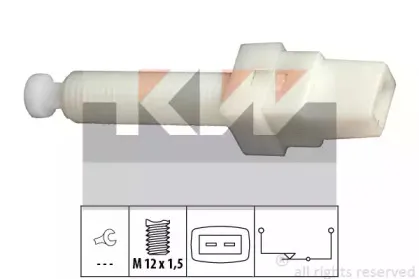510 015 KW Датчик педалі гальм/зчеплення (аналог EPS 1.810.015/Facet 7.1015 ) KW купить