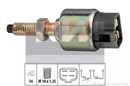 Выключатель фонаря сигнала торможения KW купить