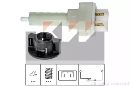 510 129 KW Датчик педалі гальм/зчеплення (аналог EPS 1.810.129/Facet 7.1129 ) KW купить