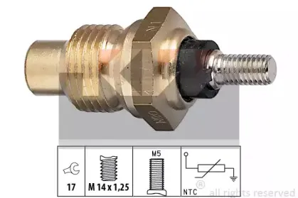 530 003 KW Датчик температури охолодж. рідини/масла/топлива (аналог EPS 1.830.003/Facet 7.3003 ) KW купить
