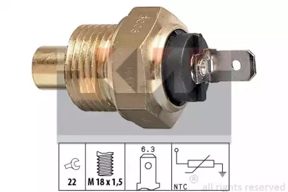 Датчик, температура охлаждающей жидкости KW купить