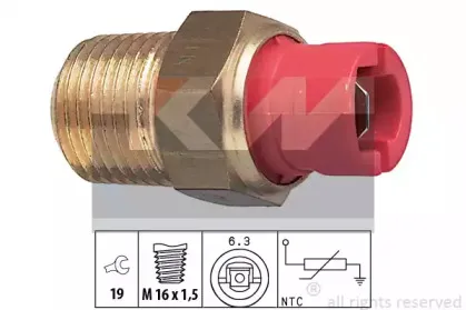 Датчик, температура охлаждающей жидкости KW купить