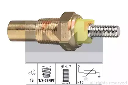 530 028 KW Датчик температури охолодж. рідини/масла/топлива (аналог EPS 1.830.028/Facet 7.3028 ) KW купить
