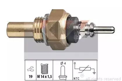 530 088 KW Датчик температури охолодж. рідини/масла/топлива (аналог EPS 1.830.088/Facet 7.3088 ) KW купить
