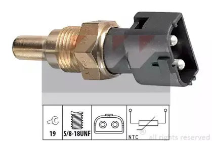 Датчик, температура охлаждающей жидкости KW купить
