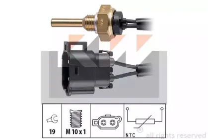 Датчик, температура охлаждающей жидкости KW купить