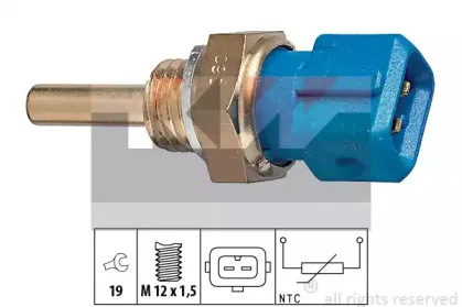 Датчик, температура охлаждающей жидкости KW купить