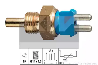 530 139 KW Датчик температури охолодж. рідини/масла/топлива (аналог EPS 1.830.139/Facet 7.3139 ) KW купить