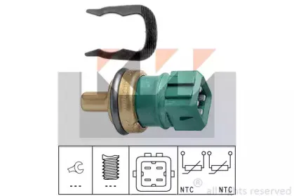 530 260 KW Датчик температури охолодж. рідини/масла/топлива (аналог EPS 1.830.260/Facet 7.3260 ) KW купить