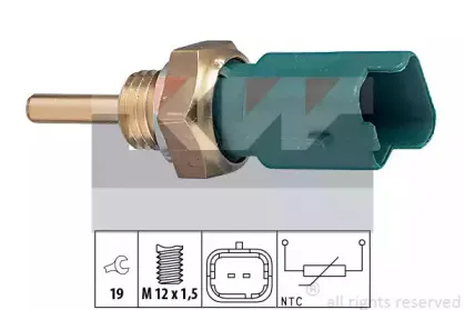 Датчик, температура охлаждающей жидкости KW купить