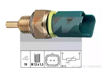 530 276 KW Датчик температури охолодж. рідини/масла/топлива (аналог EPS 1.830.276/Facet 7.3276 ) KW купить