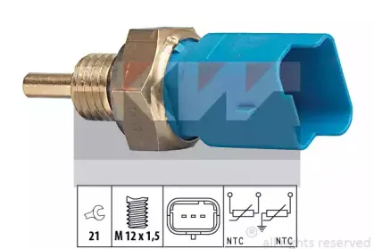 Датчик, температура охлаждающей жидкости KW купить