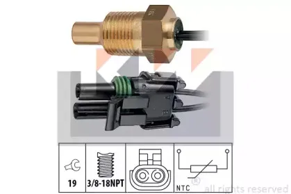 Датчик, температура охлаждающей жидкости KW купить