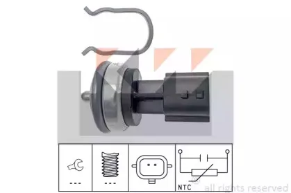 530 337 KW Датчик температури охолодж. рідини/масла/топлива (аналог EPS 1.830.337/Facet 7.3337 ) KW купить