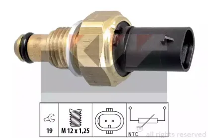 530 338 KW Датчик температури охолодж. рідини/масла/топлива (аналог EPS 1.830.338/Facet 7.3338 ) KW купить