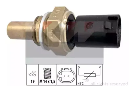 Датчик, температура масла KW купить