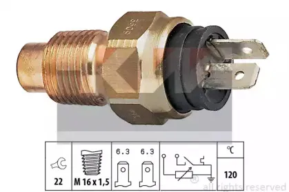 Датчик, температура охлаждающей жидкости KW купить