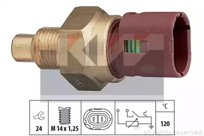 Датчик, температура охлаждающей жидкости KW купить