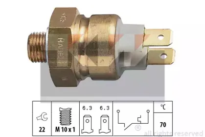термовыключатель, сигнальная лампа охлаждающей жидкости KW купить