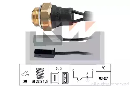 Термовыключатель, вентилятор радиатора KW купить