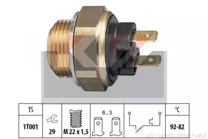 Термовыключатель, вентилятор радиатора KW купить