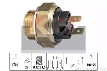 Термовыключатель, вентилятор радиатора KW купить