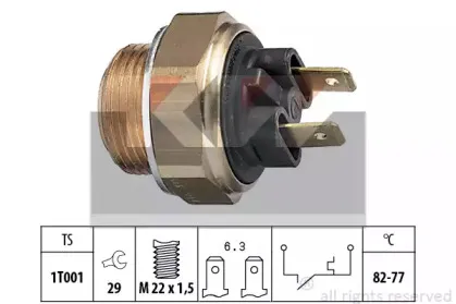 Термовыключатель, вентилятор радиатора KW купить