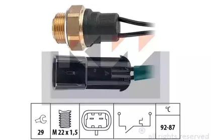 Термовыключатель, вентилятор радиатора KW купить