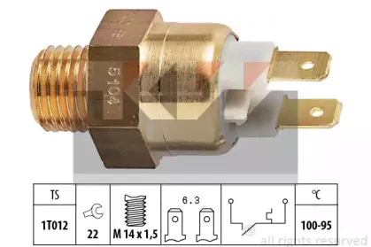 Термовыключатель, вентилятор радиатора KW купить