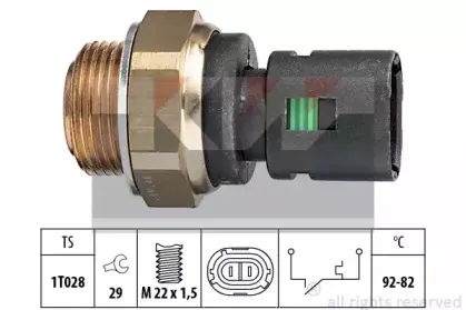 Термовыключатель, вентилятор радиатора KW купить
