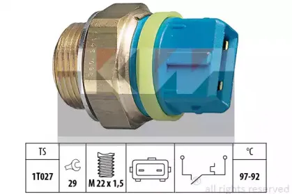Термовыключатель, вентилятор радиатора KW купить