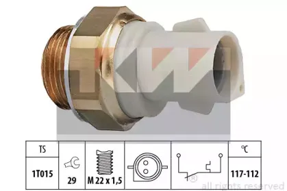 Термовыключатель, вентилятор радиатора KW купить