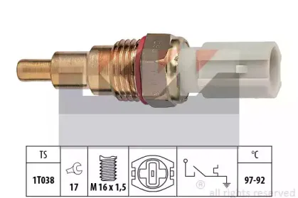 Термовыключатель, вентилятор радиатора KW купить