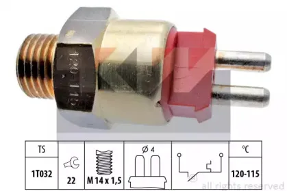 Термовыключатель, вентилятор радиатора KW купить