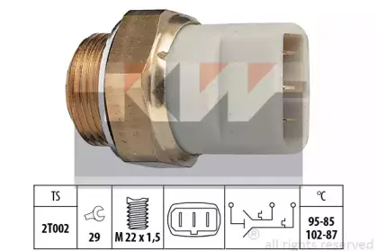 550 605 KW Датчик включення вентилятора (аналог EPS 1.850.605/Facet 7.5605 ) KW купить